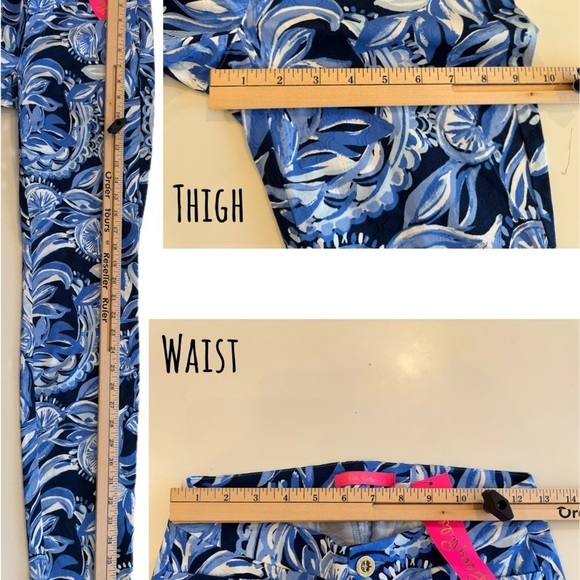 Lily Pulitzer Kelly Skinny Ankle Pant Size 0 Blue - Picture 4 of 6